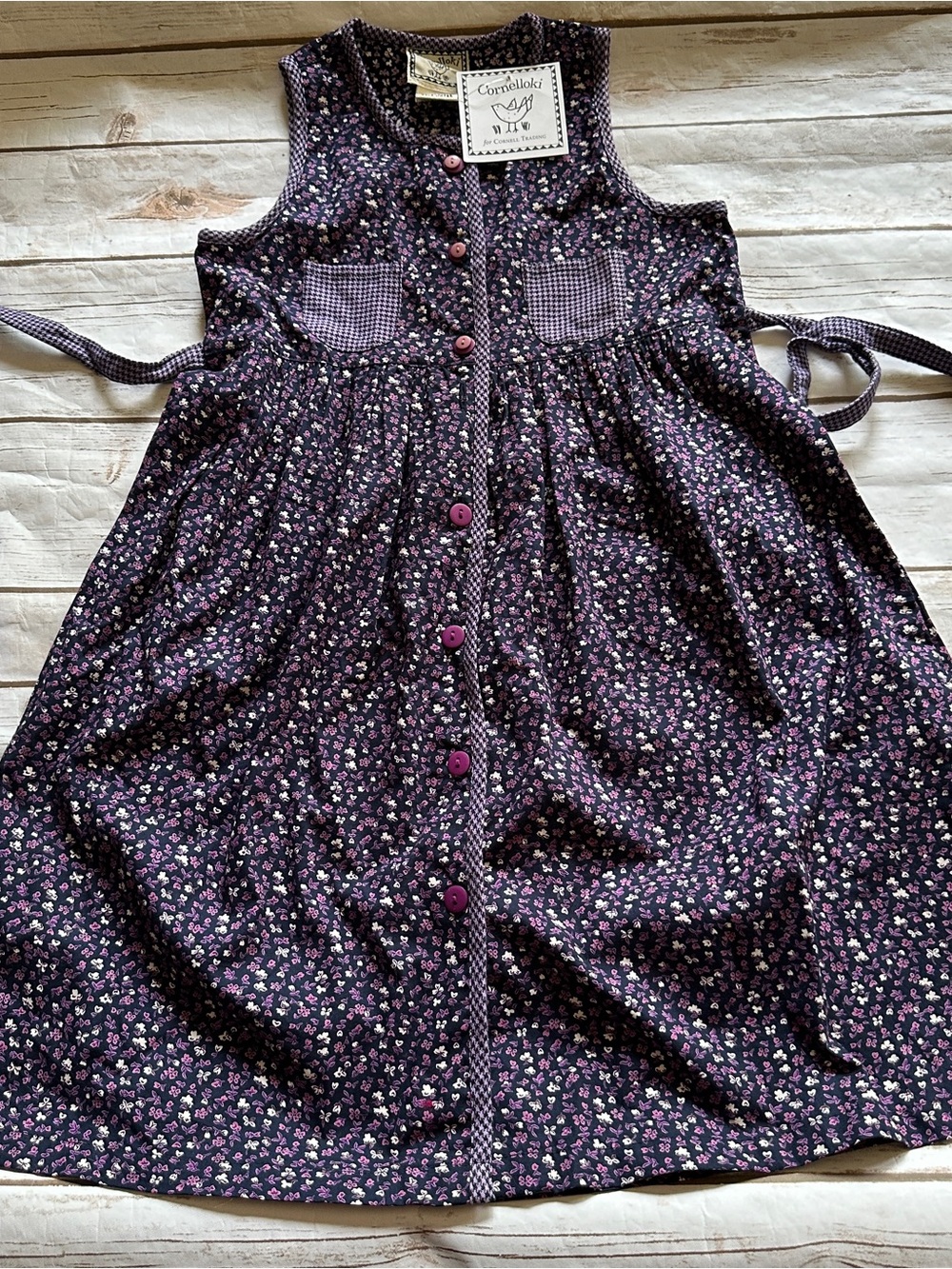 Cornelloki purple floral dress nwt 3/4